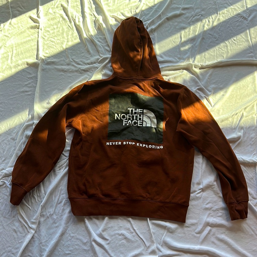 North face brown hoodie